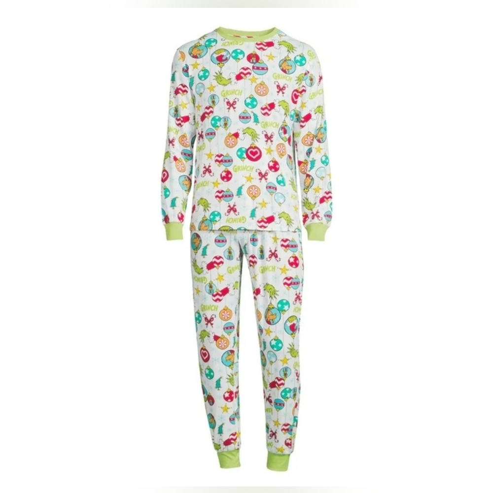 Grinch Pajama Set XL 16–18 UnisexPerfect for a Christmas photoshootPre-owned
